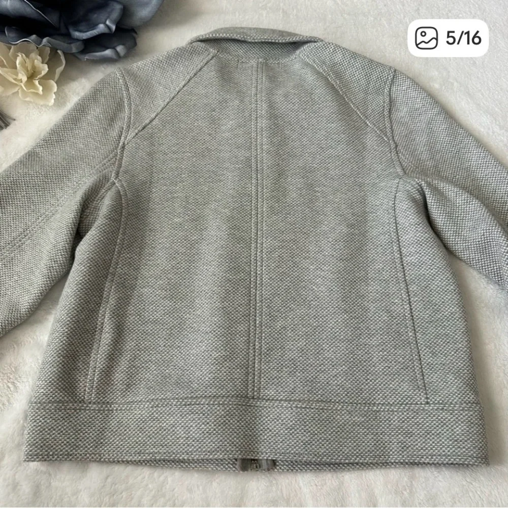 Banana Republic Factory Textured Knit Moto Jacket Small - Picture 10 of 10